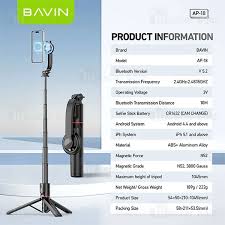 BAVIN P18 Magnetic Retractable Selfie Stick
