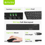 Ensemble clavier et souris filaires BAVIN