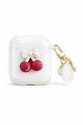 Étui Airpods Motif Cerise- En silicone souple KZA016