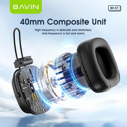 BH-57 Casque Bluetooth BAVIN