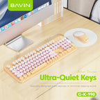 Clavier et souris sans fil BAVIN mignons et élégants