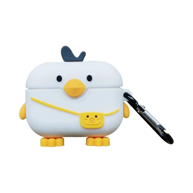 Étui Airpods motif poussin mignon - En silicone souple KZA018