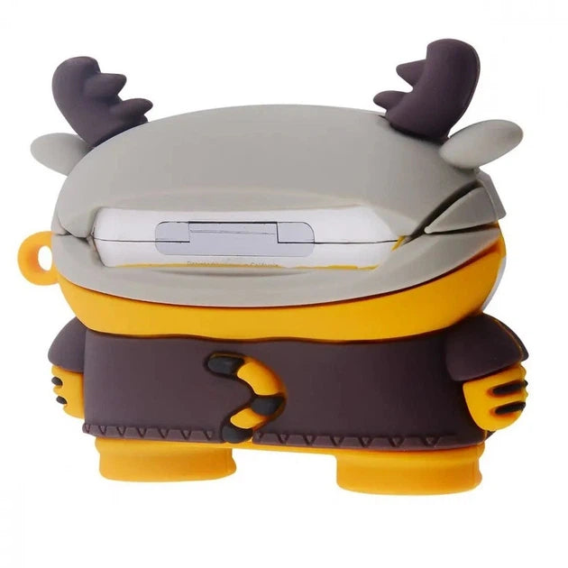 Étui Airpods motif Tigre dessin  - En silicone souple KZA015