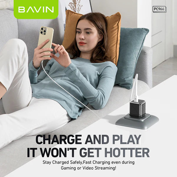20W Mini Fast Charger + Cable 60W TYPE C Bavin PC-996Y EU