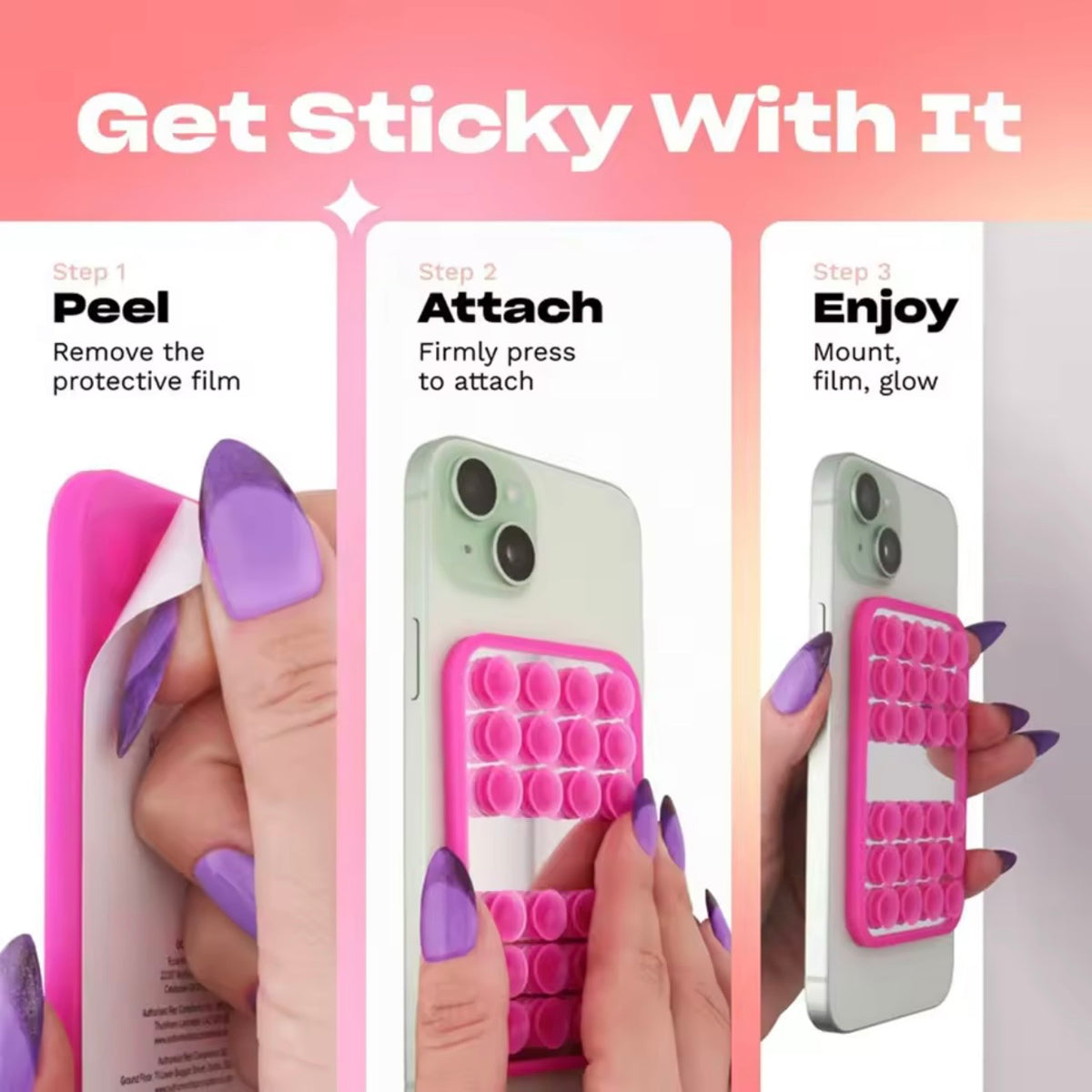 Support Téléphone Premium à Ventouse avec Miroir