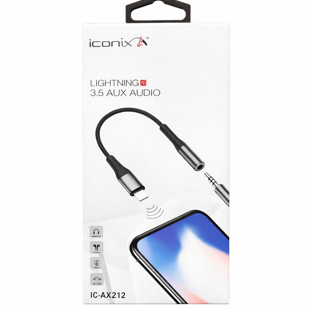 ICONIX-Lightning to 3.5 AUX audio-IC-AX2212