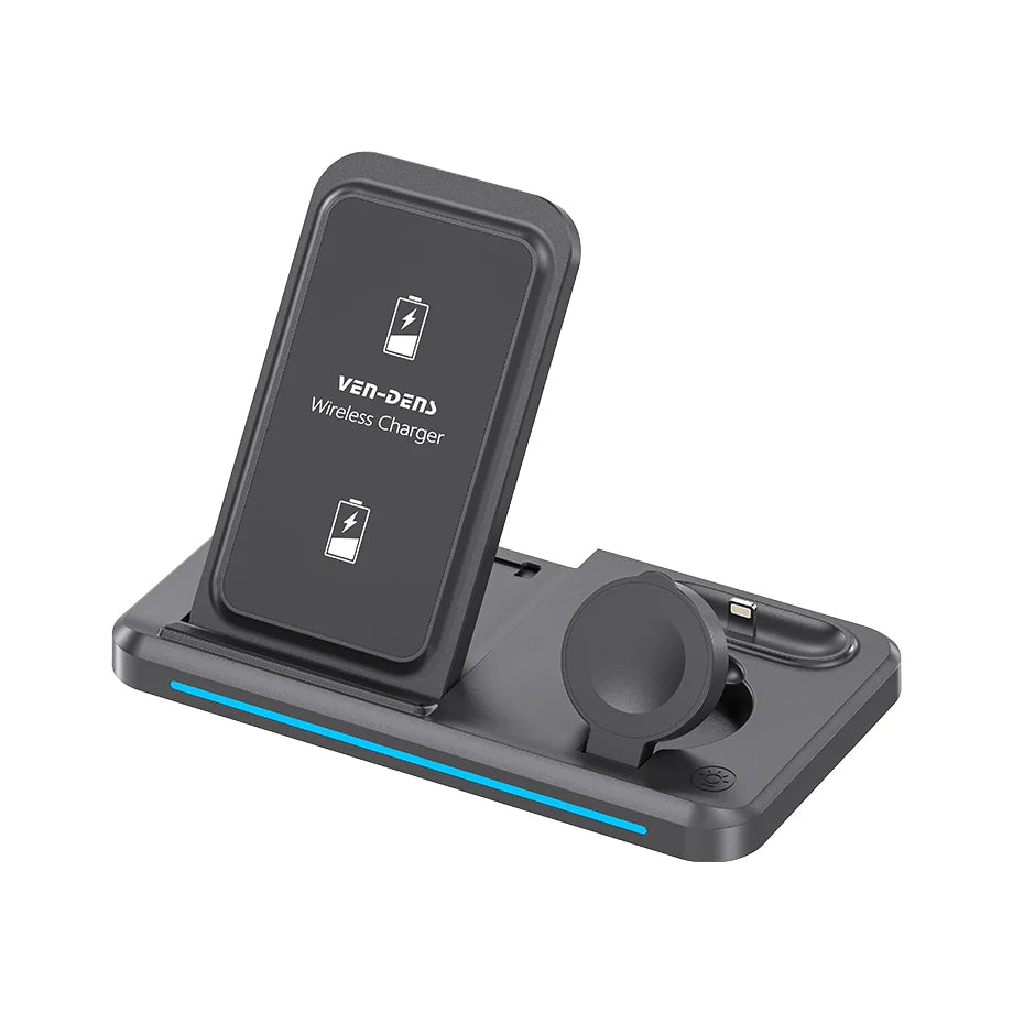 Ven-Dens VD-WLC016 – Chargeur sans fil 3-en-1