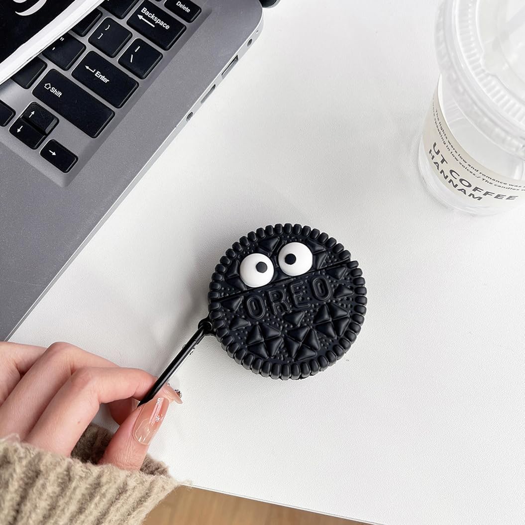 Étui Airpods en forme de Oreo- En silicone souple KZA007