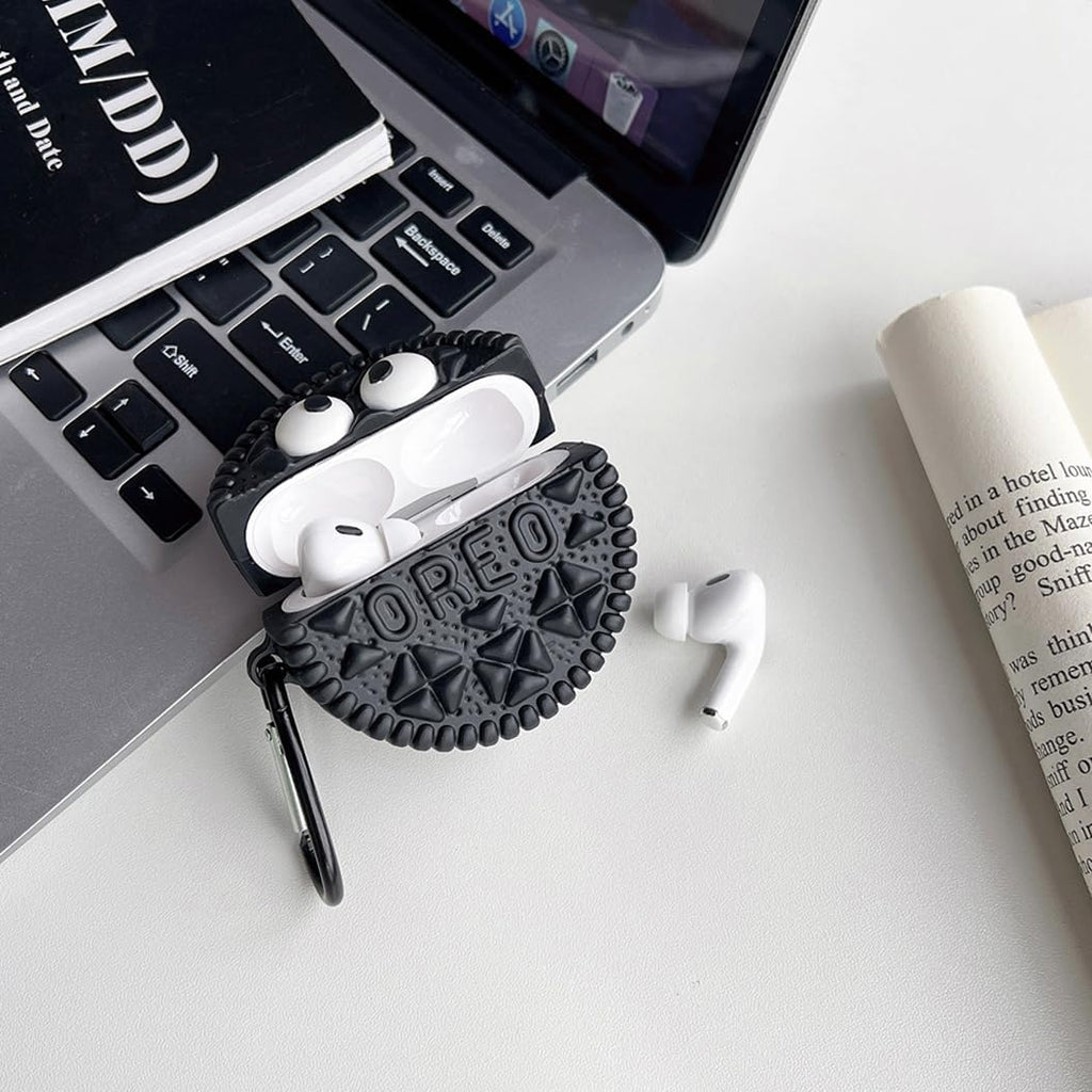 Étui Airpods en forme de Oreo- En silicone souple KZA007