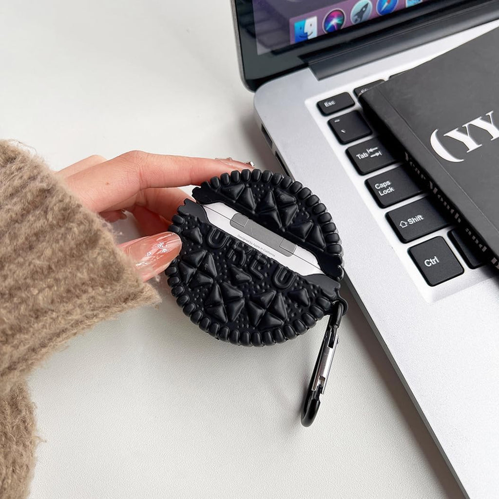 Étui Airpods en forme de Oreo- En silicone souple KZA007