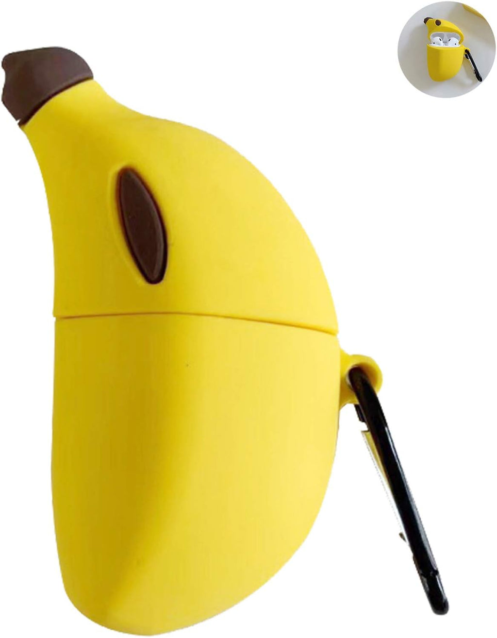 Étui Airpods en forme de banane - En silicone souple KZA004