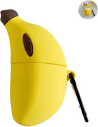 Étui Airpods en forme de banane - En silicone souple KZA004