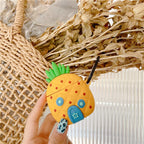 Étui Airpods Motif ananas - En silicone souple KZA012
