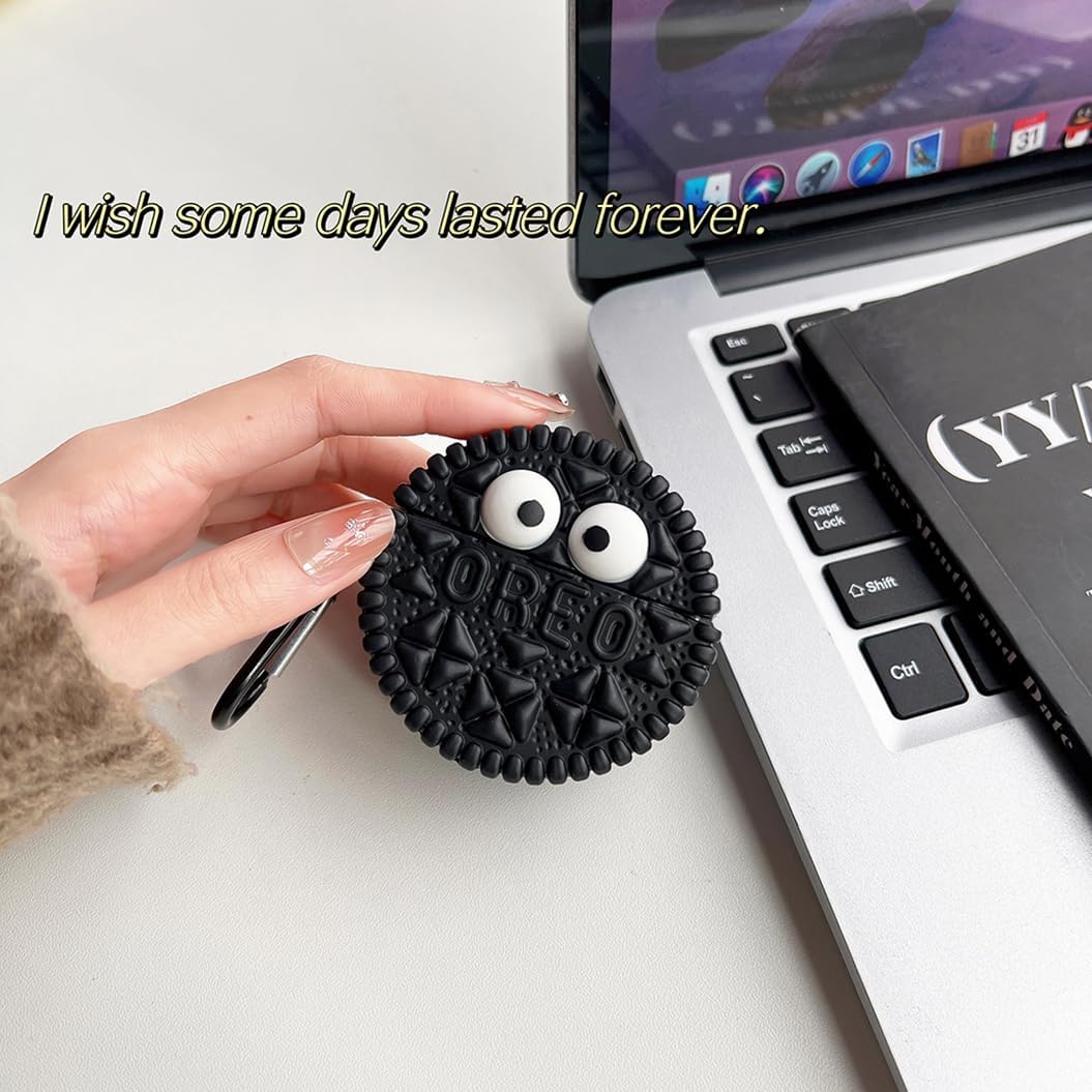 Étui Airpods en forme de Oreo- En silicone souple KZA007