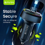 Chargeur de voiture et lecteur MP3 Bluetooth 3-en-1 BAVIN