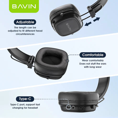 BH-57 Casque Bluetooth BAVIN