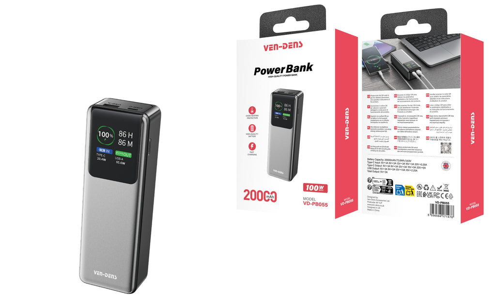 Ven-Dens VD-PB055 – Power Bank 10.000mAh