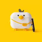 Étui Airpods motif poussin mignon - En silicone souple KZA018