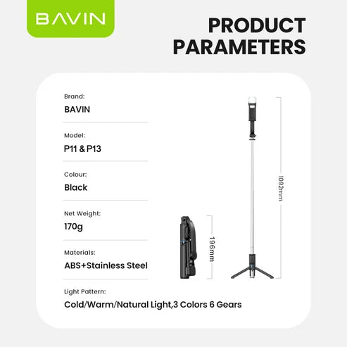 BAVIN P11/13 LED Wireless Bluetooth Light