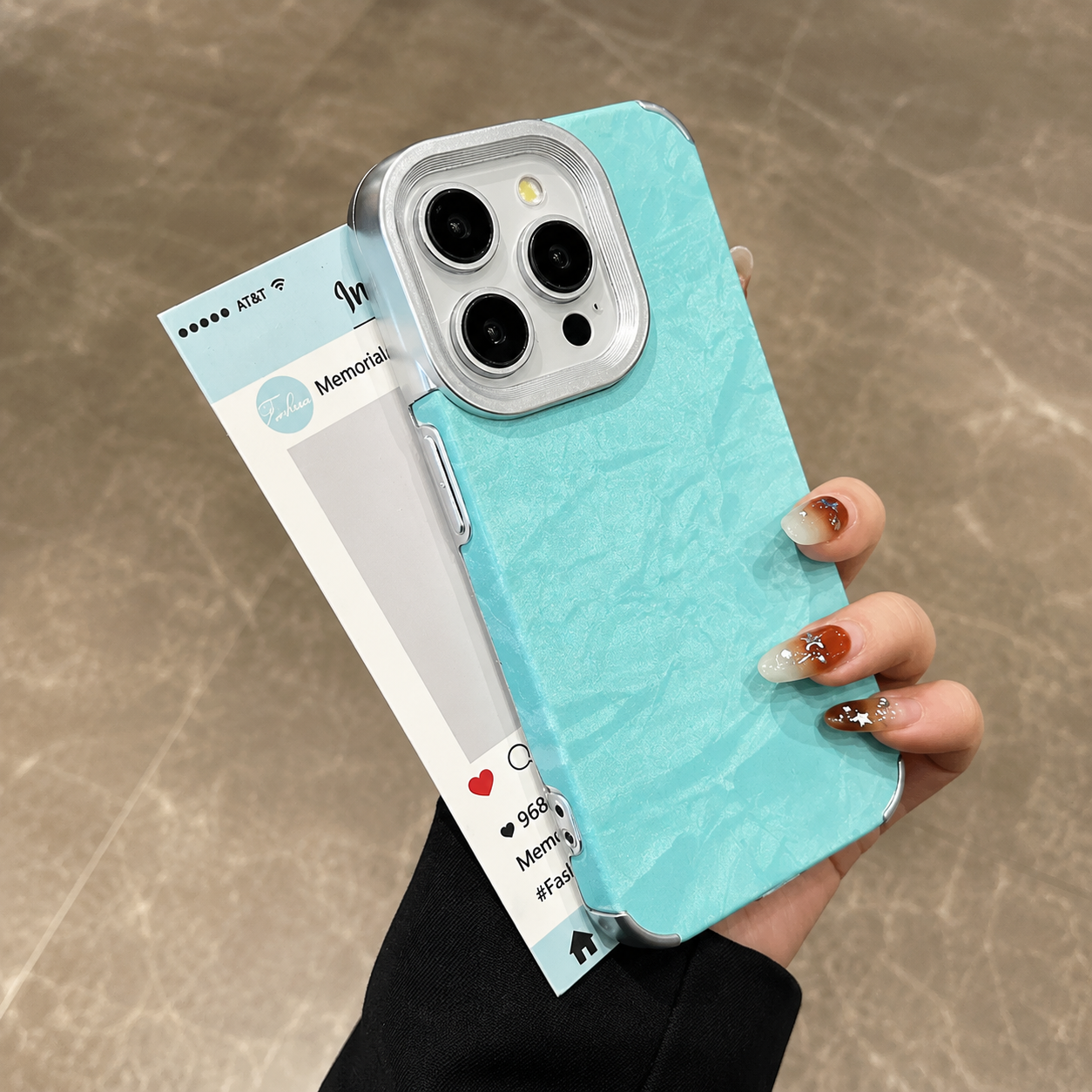 Coque effet Marbré & Glam 🤍