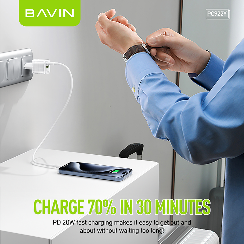 Chargeur de téléphone portable 20w BAVIN PC-922Y