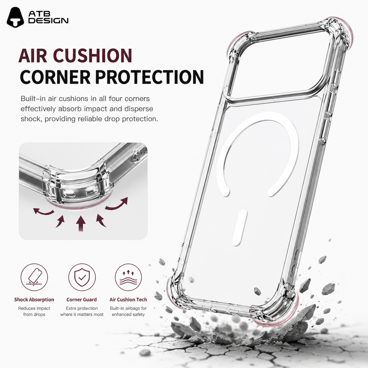 Crystal Diamond Armor Case Wireless ATB USA