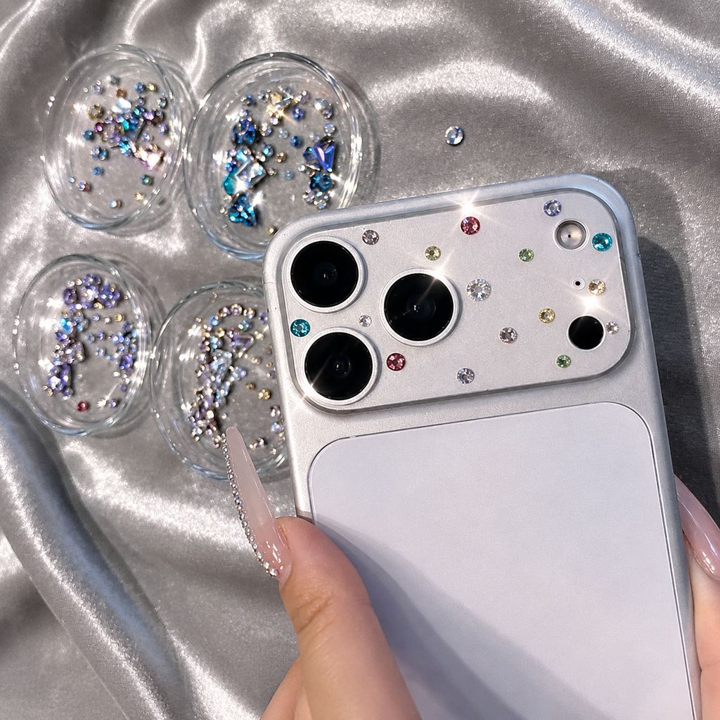Protection Camera 17 Pro Max Glittery