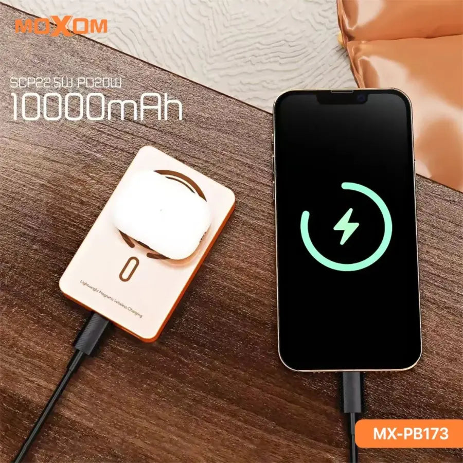 MOXOM® MX-PB173 Magsafe PowerBank en Aluminium Gold (22,5W) Fast Charging 𐓏