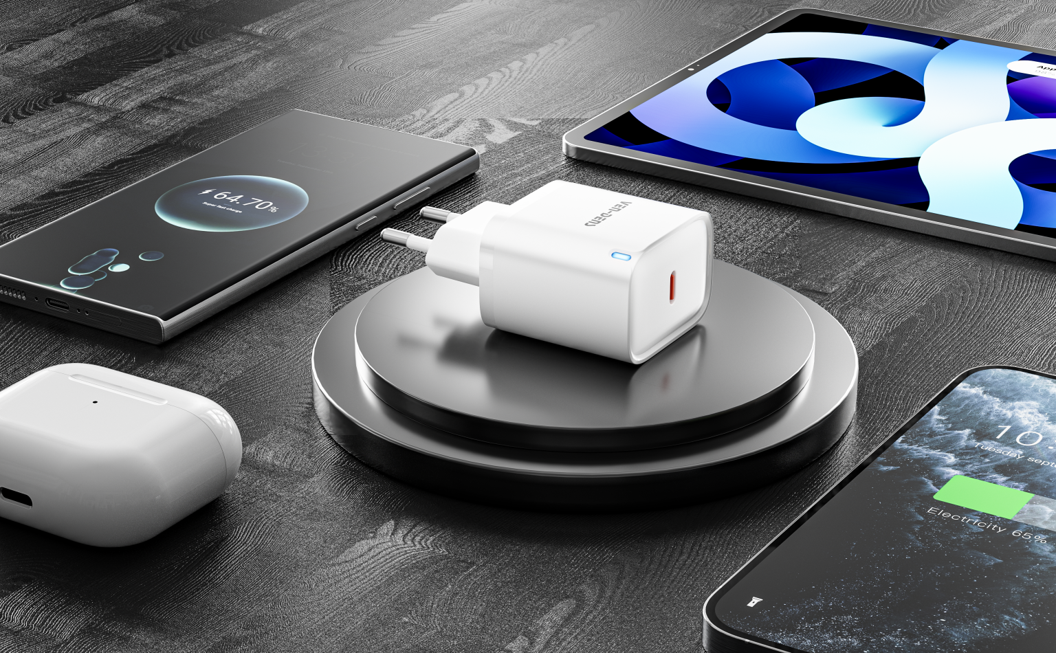 Chargeur 20W Rapide pour iPhone-Ven‑Dens🇬🇧 VD‑TC012BC