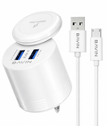 2-in-1 Wall & Wireless Charger w/ Dual USB