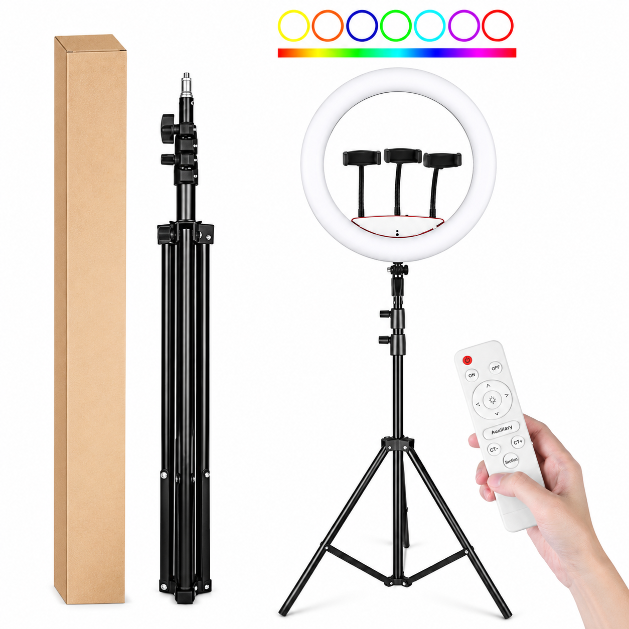 Ring Light MJ56 RGB avec Trépied