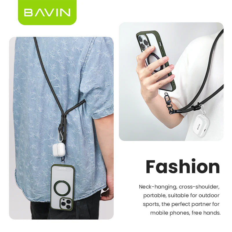 Lanière bandoulière pour téléphone BAVIN Strap en Noir