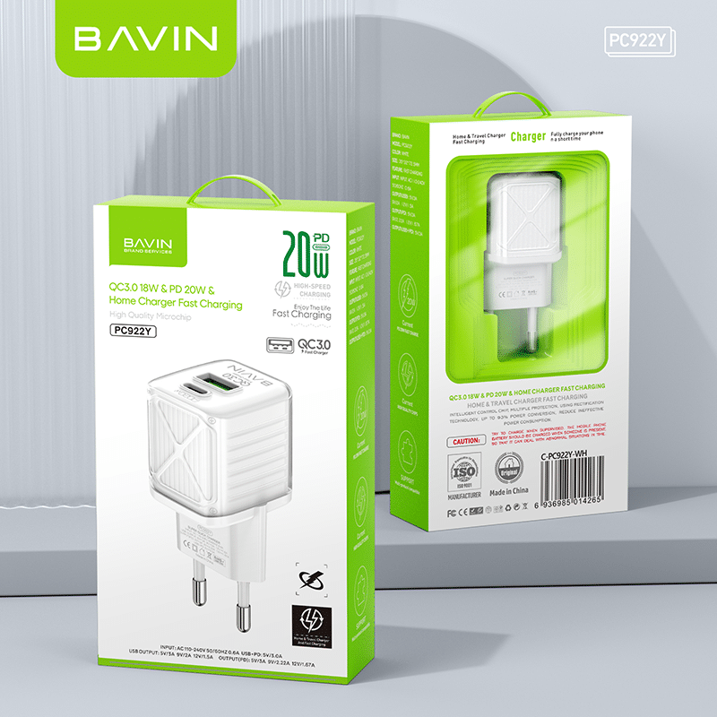 Chargeur de téléphone portable 20w BAVIN PC-922Y