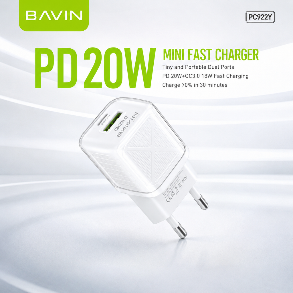 Chargeur de téléphone portable 20w BAVIN PC-922Y