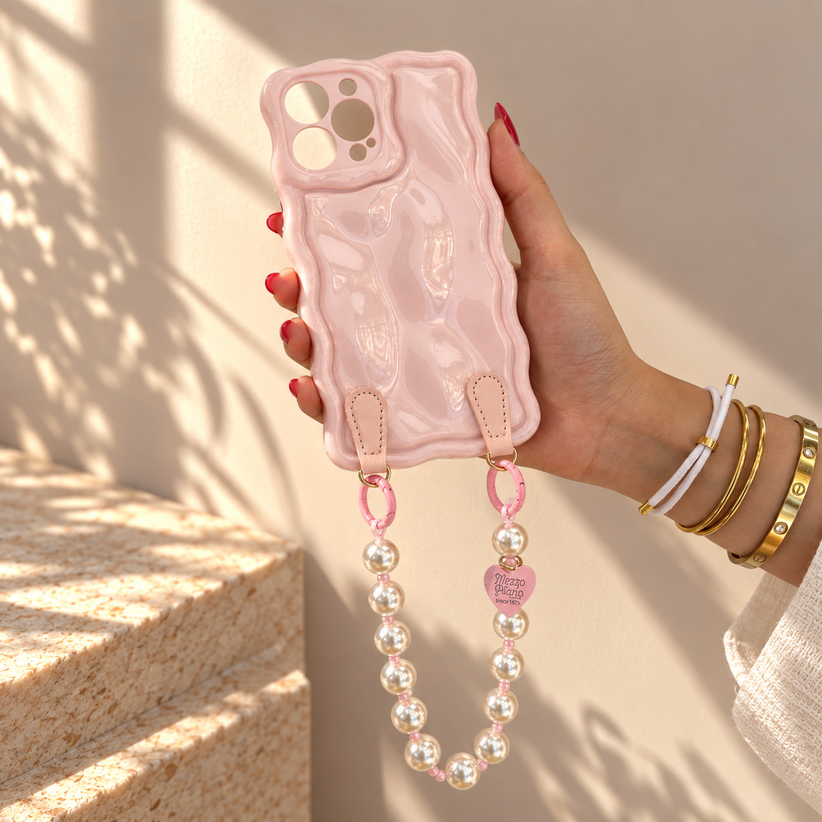 Coque Luxe – Édition Pearl Wave 💖