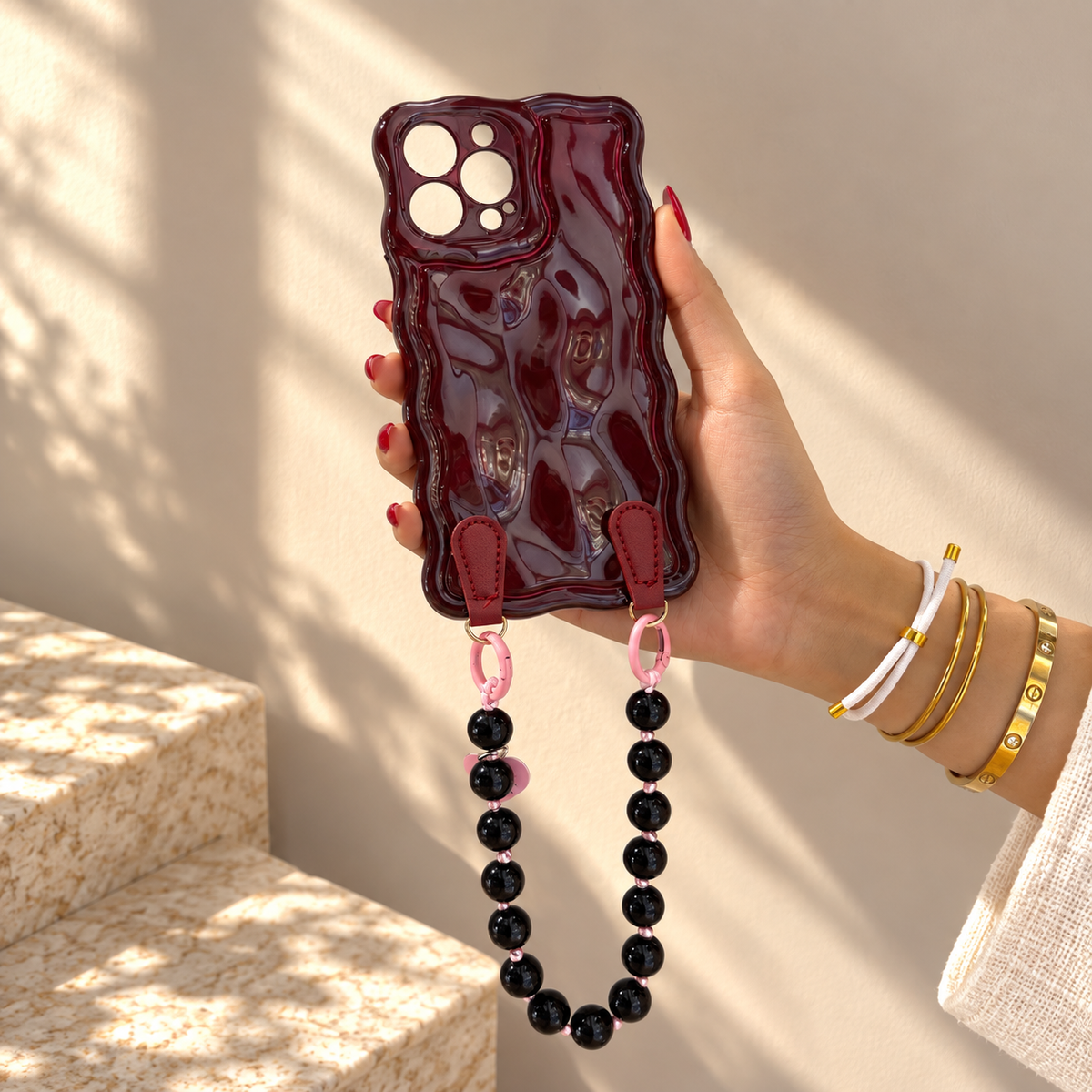 Coque Luxe – Édition Pearl Wave 💖