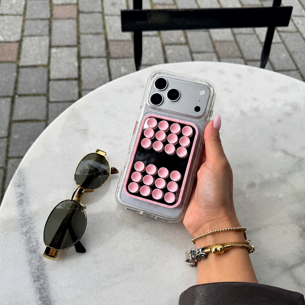 Support Téléphone Premium à Ventouse avec Miroir