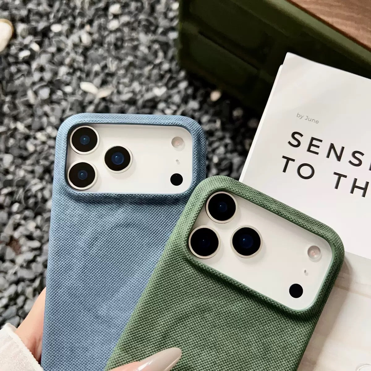 Coque Tissu en Jeans  Kaizen™ pour iphone17