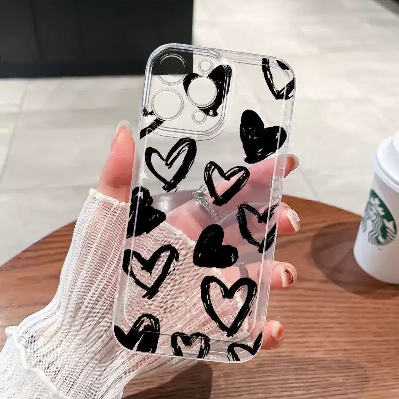 Coque KAIZEN - Imprimée transparent coeur