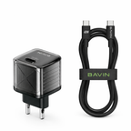20W Mini Fast Charger + Cable 60W TYPE C Bavin PC-996Y EU