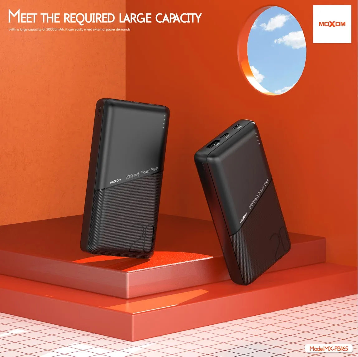 Batterie externe 20.000 mAh Moxom