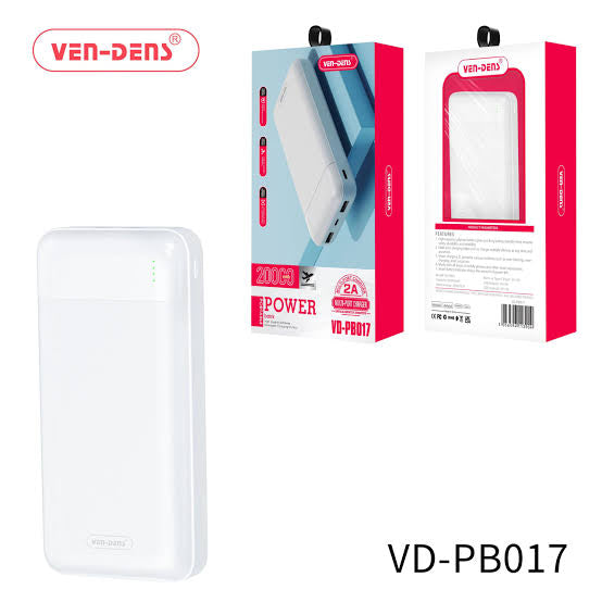 Ven-Dens VD-PB0017 – Power Bank 20.000mAh 🇬🇧