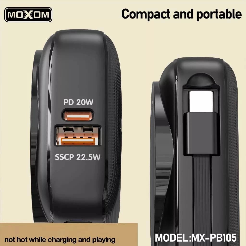 MOXOM MX‑PB015 – 10 000 mAh MagSafe Ultra-Rapide