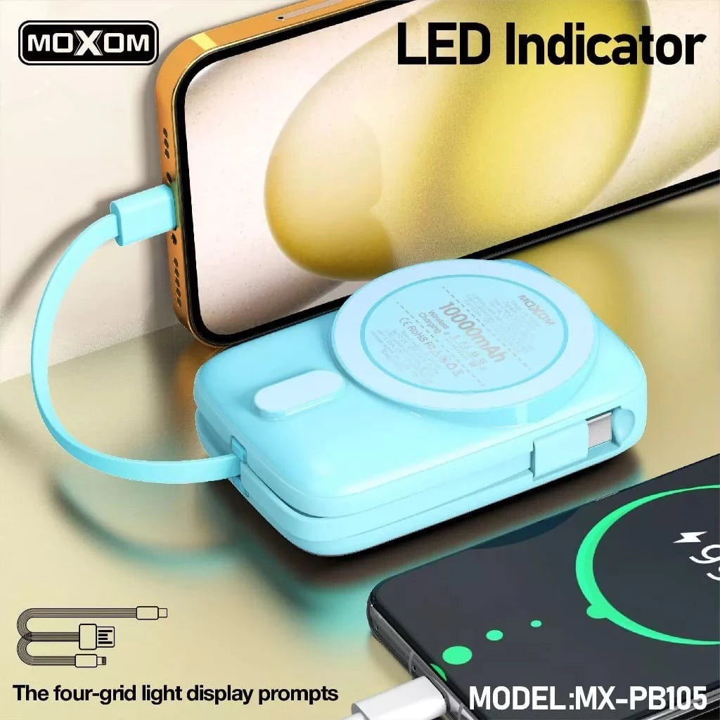 MOXOM MX‑PB015 – 10 000 mAh MagSafe Ultra-Rapide