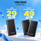 2 X Power Bank VD‑PB041 – 10 000 mAh (Pack de 2)
