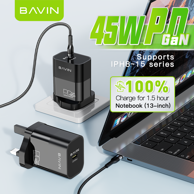 Chargeur GAN BAVIN 45W TYPE C - PC-986Y