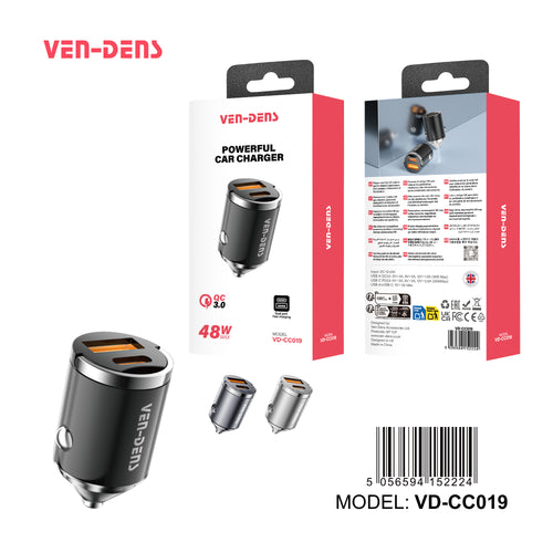 -Ven‑Dens VD‑CC019 – Chargeur USB 3,0 A