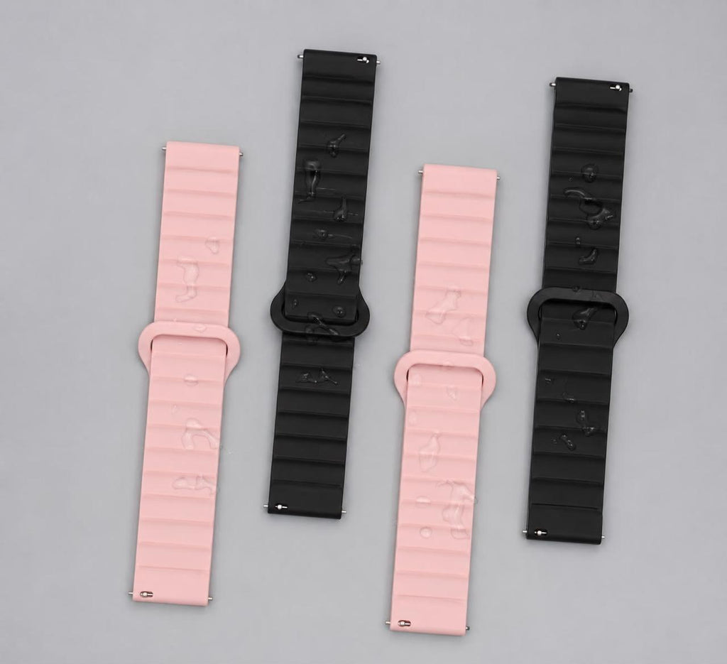 Bracelet de montre intelligente en silicone magnétique – 22 mm
