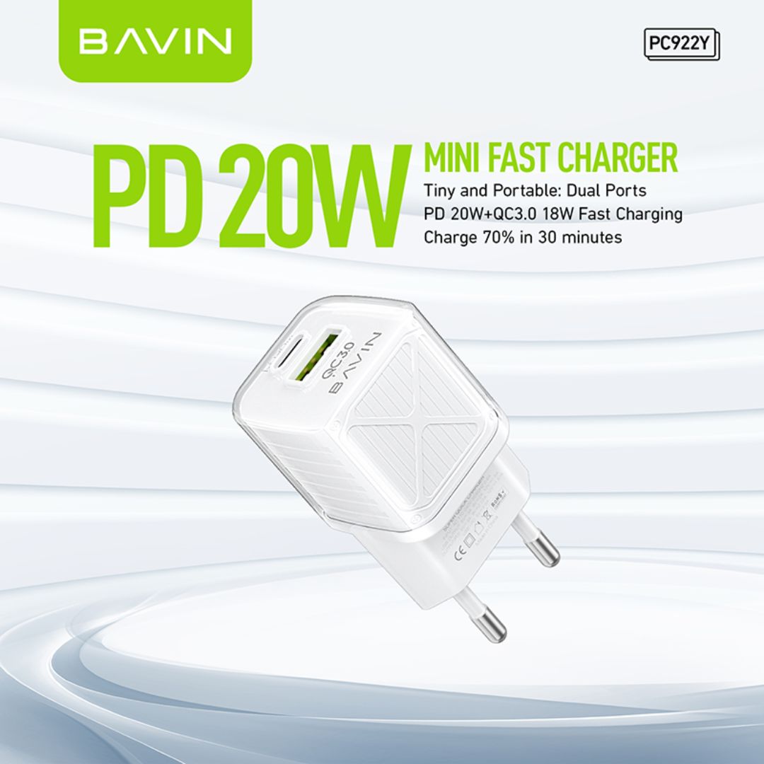 Chargeur de téléphone portable 20w BAVIN PC-922Y