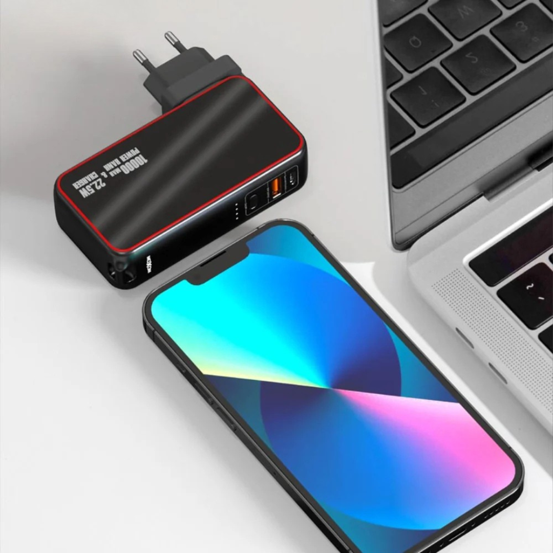 Chargeur + Power Bank Ultra-Rapide 22,5 W – 10 000 mAh